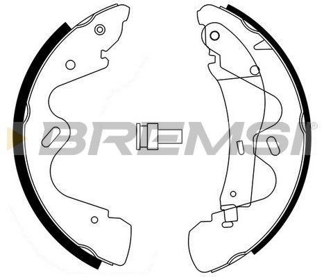 BREMSI Комплект тормозных колодок GF0865