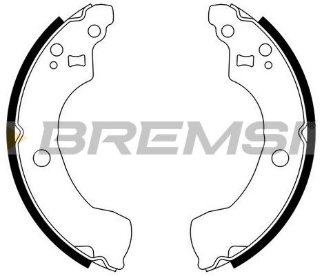 BREMSI Комплект тормозных колодок GF0867