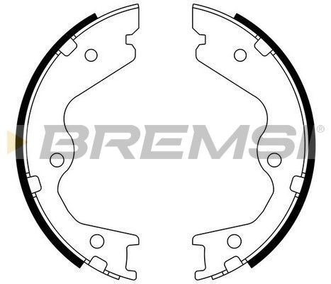 BREMSI Bremžu loku kompl., Stāvbremze GF0874