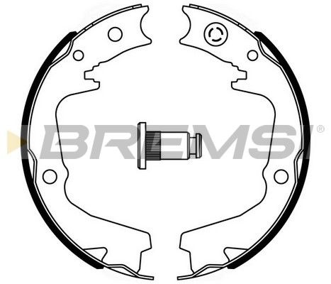 BREMSI Bremžu loku kompl., Stāvbremze GF0893