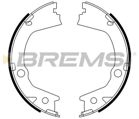 BREMSI Комплект тормозных колодок, стояночная тормозная с GF0897