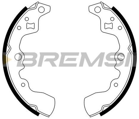 BREMSI Комплект тормозных колодок GF0901