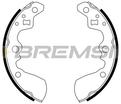 BREMSI Комплект тормозных колодок GF0911