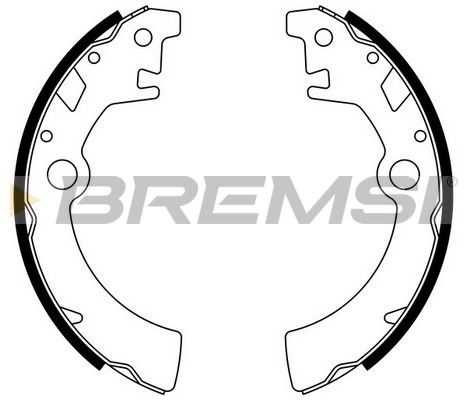 BREMSI Комплект тормозных колодок GF0917