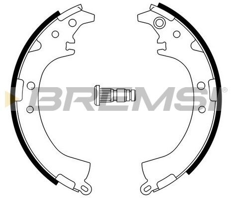 BREMSI Комплект тормозных колодок GF0948