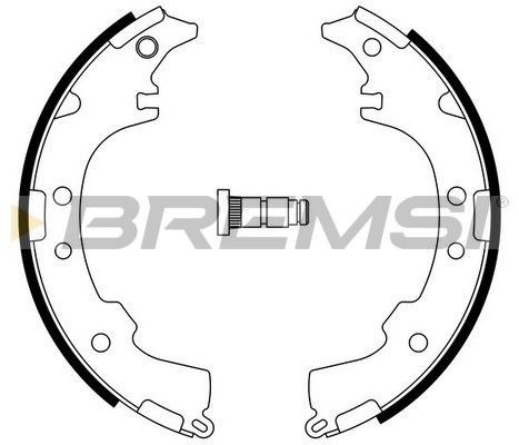 BREMSI Комплект тормозных колодок GF0953