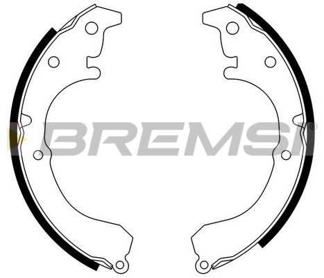 BREMSI Комплект тормозных колодок GF0960