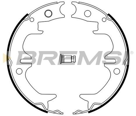 BREMSI Комплект тормозных колодок, стояночная тормозная с GF0962