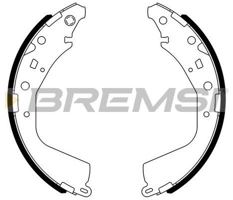 BREMSI Комплект тормозных колодок GF0975