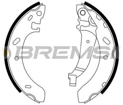BREMSI Комплект тормозных колодок GF4698