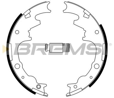BREMSI Комплект тормозных колодок GF4704