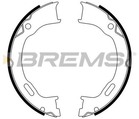 BREMSI Bremžu loku kompl., Stāvbremze GF4745