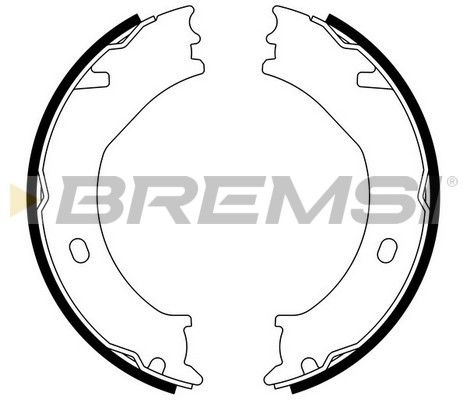 BREMSI Комплект тормозных колодок, стояночная тормозная с GF4771