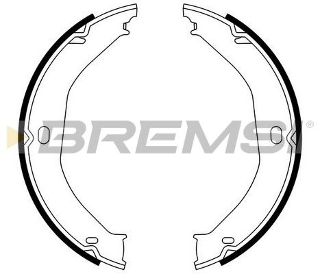 BREMSI Комплект тормозных колодок, стояночная тормозная с GF4807