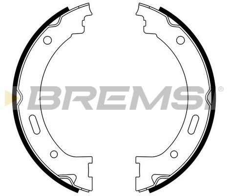 BREMSI Комплект тормозных колодок, стояночная тормозная с GF4843