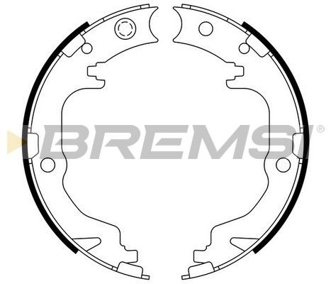 BREMSI Bremžu loku kompl., Stāvbremze GF4886
