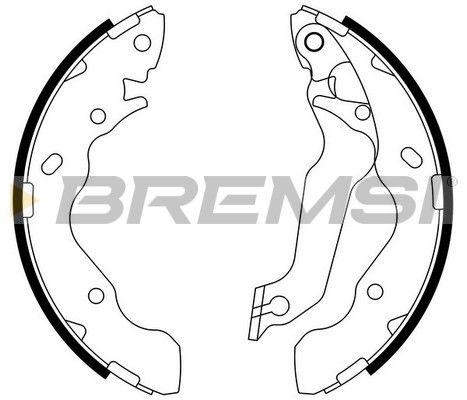 BREMSI Комплект тормозных колодок GF4934