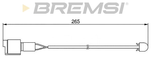 BREMSI Сигнализатор, износ тормозных колодок WI0502