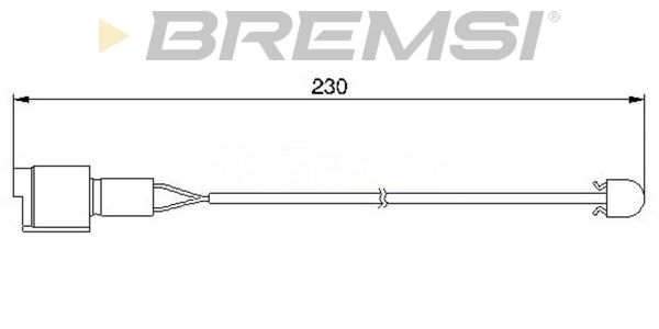 BREMSI Сигнализатор, износ тормозных колодок WI0526