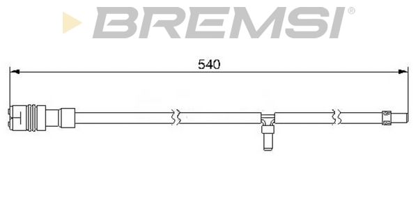 BREMSI Сигнализатор, износ тормозных колодок WI0545