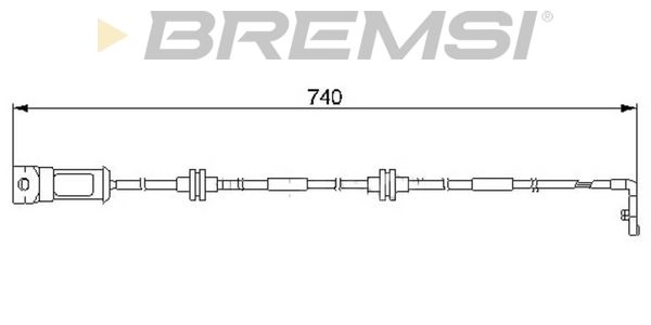 BREMSI Indikators, Bremžu uzliku nodilums WI0557