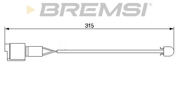 BREMSI Indikators, Bremžu uzliku nodilums WI0564