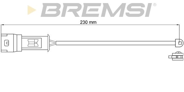 BREMSI Сигнализатор, износ тормозных колодок WI0575
