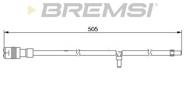 BREMSI Indikators, Bremžu uzliku nodilums WI0576