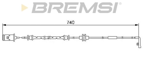 BREMSI Indikators, Bremžu uzliku nodilums WI0583