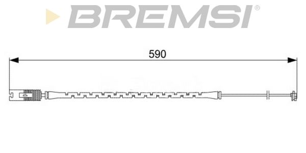 BREMSI Сигнализатор, износ тормозных колодок WI0586