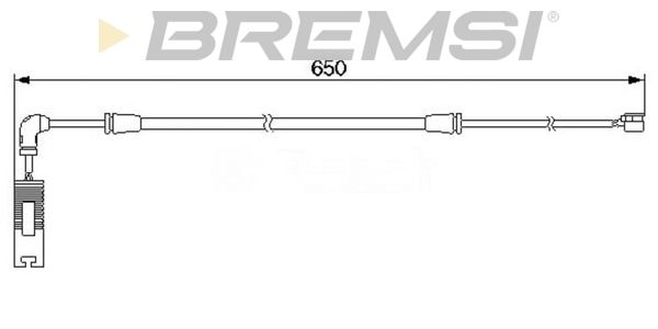 BREMSI Сигнализатор, износ тормозных колодок WI0587