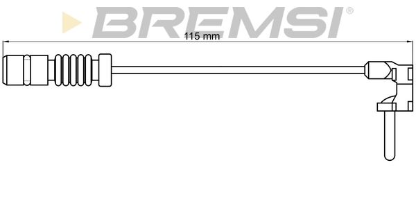 BREMSI Сигнализатор, износ тормозных колодок WI0597