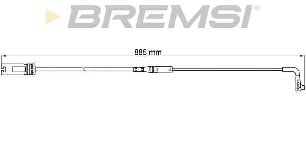 BREMSI Сигнализатор, износ тормозных колодок WI0603