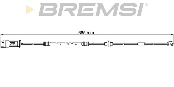 BREMSI Сигнализатор, износ тормозных колодок WI0604