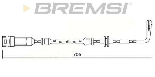 BREMSI Indikators, Bremžu uzliku nodilums WI0605
