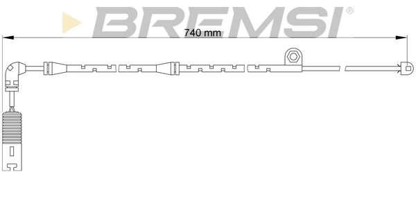 BREMSI Indikators, Bremžu uzliku nodilums WI0610