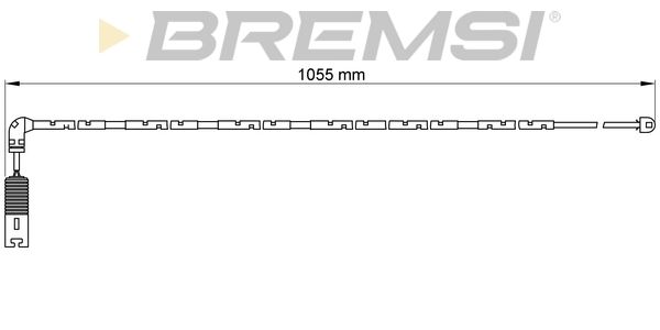 BREMSI Сигнализатор, износ тормозных колодок WI0611
