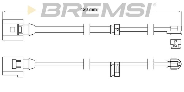 BREMSI Indikators, Bremžu uzliku nodilums WI0614