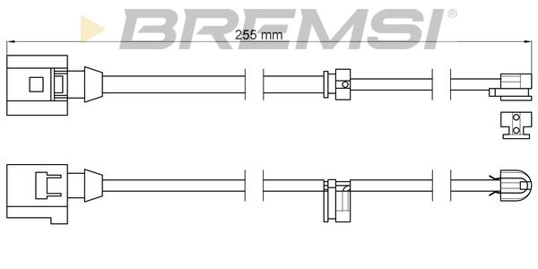 BREMSI Сигнализатор, износ тормозных колодок WI0615