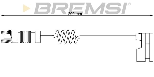 BREMSI Сигнализатор, износ тормозных колодок WI0620