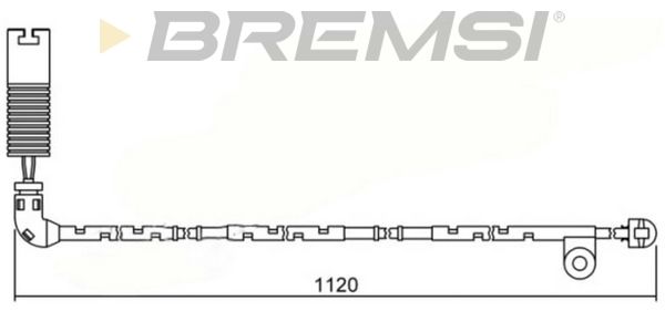 BREMSI Сигнализатор, износ тормозных колодок WI0621