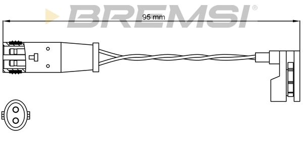 BREMSI Indikators, Bremžu uzliku nodilums WI0627