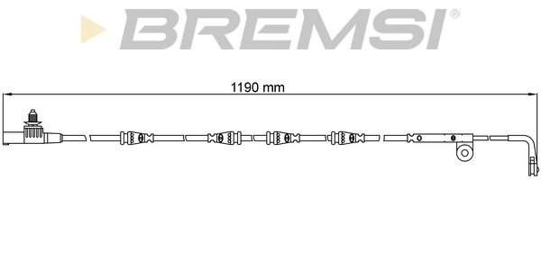 BREMSI Сигнализатор, износ тормозных колодок WI0630