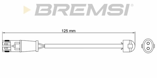 BREMSI Indikators, Bremžu uzliku nodilums WI0634