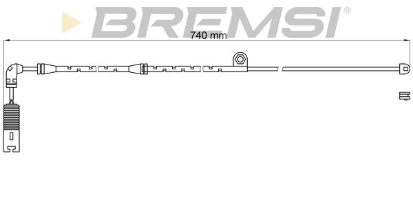 BREMSI Indikators, Bremžu uzliku nodilums WI0638