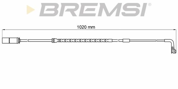 BREMSI Сигнализатор, износ тормозных колодок WI0639