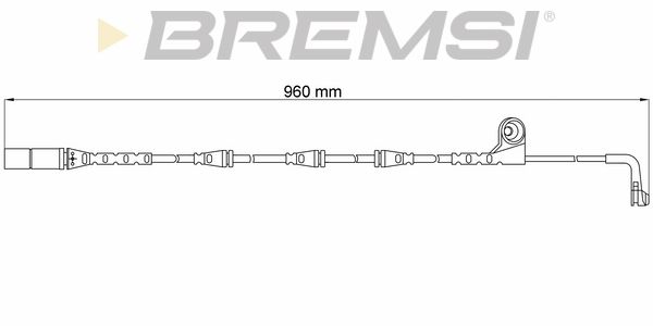 BREMSI Сигнализатор, износ тормозных колодок WI0641