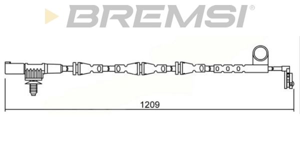 BREMSI Сигнализатор, износ тормозных колодок WI0642