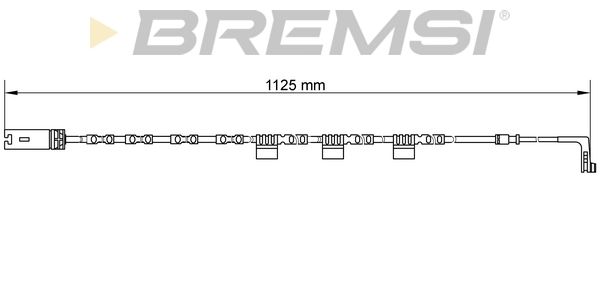 BREMSI Сигнализатор, износ тормозных колодок WI0646