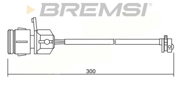 BREMSI Сигнализатор, износ тормозных колодок WI0648